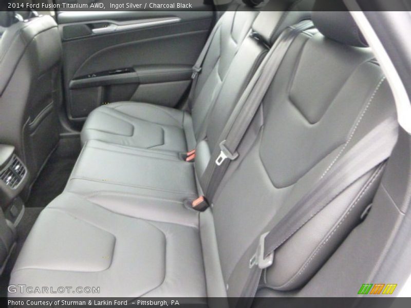 Ingot Silver / Charcoal Black 2014 Ford Fusion Titanium AWD