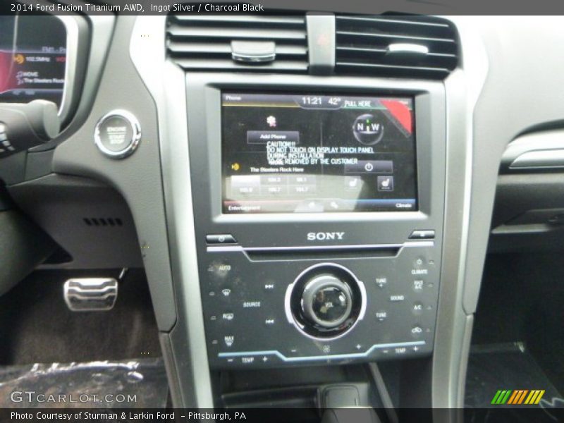 Ingot Silver / Charcoal Black 2014 Ford Fusion Titanium AWD