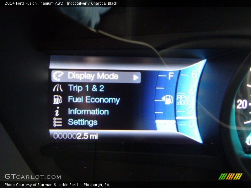 Ingot Silver / Charcoal Black 2014 Ford Fusion Titanium AWD
