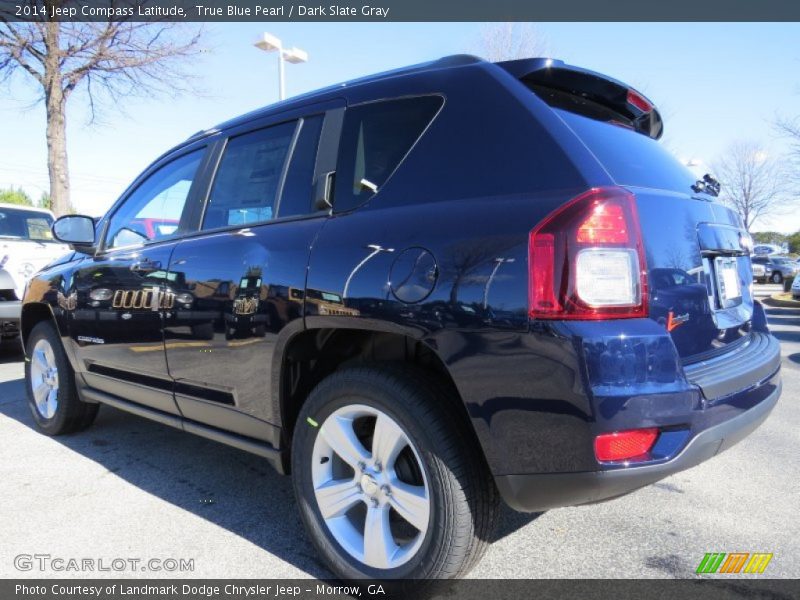 True Blue Pearl / Dark Slate Gray 2014 Jeep Compass Latitude