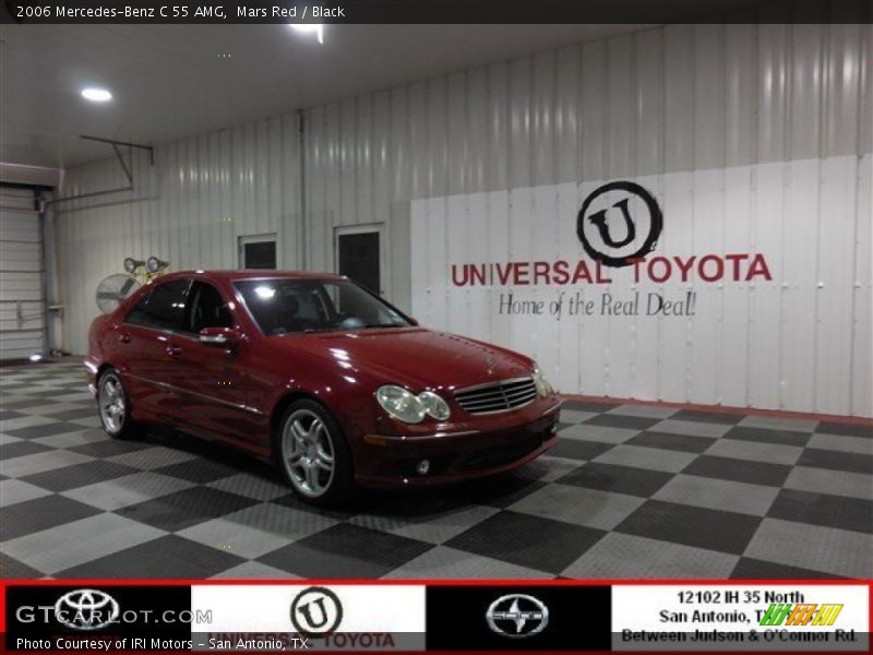 Mars Red / Black 2006 Mercedes-Benz C 55 AMG