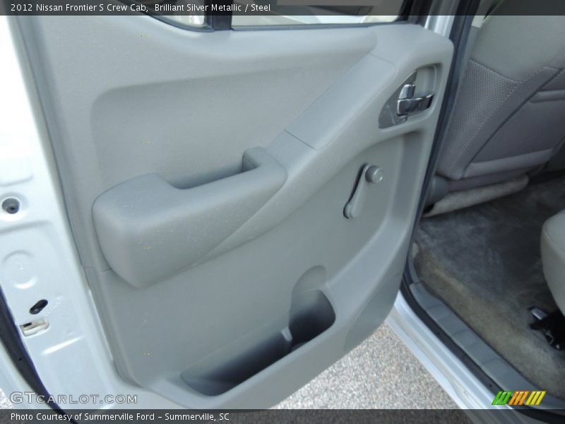 Brilliant Silver Metallic / Steel 2012 Nissan Frontier S Crew Cab