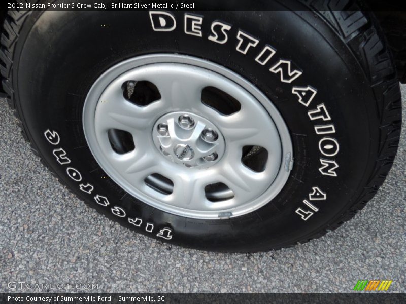 Brilliant Silver Metallic / Steel 2012 Nissan Frontier S Crew Cab