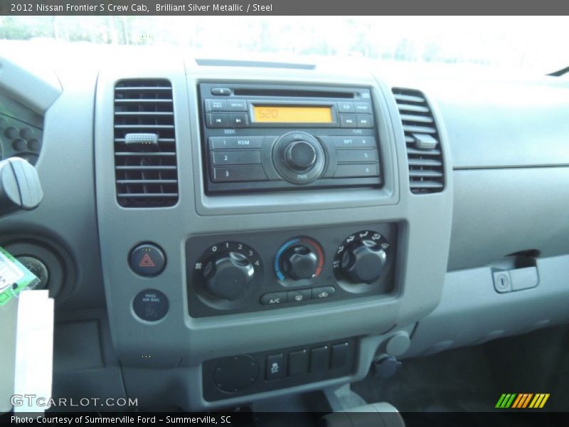 Brilliant Silver Metallic / Steel 2012 Nissan Frontier S Crew Cab