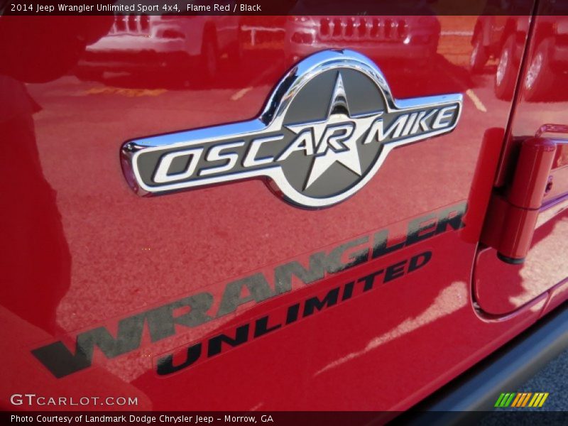 Flame Red / Black 2014 Jeep Wrangler Unlimited Sport 4x4