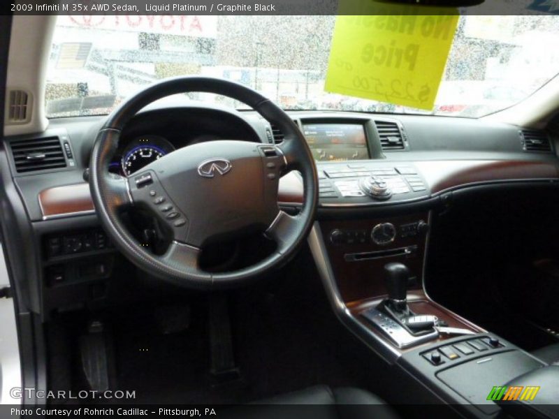 Liquid Platinum / Graphite Black 2009 Infiniti M 35x AWD Sedan