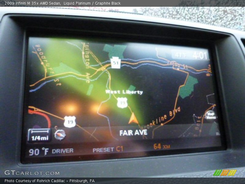 Liquid Platinum / Graphite Black 2009 Infiniti M 35x AWD Sedan