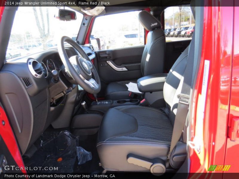 Flame Red / Black 2014 Jeep Wrangler Unlimited Sport 4x4