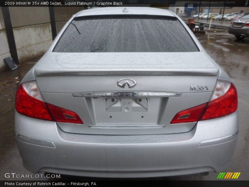 Liquid Platinum / Graphite Black 2009 Infiniti M 35x AWD Sedan