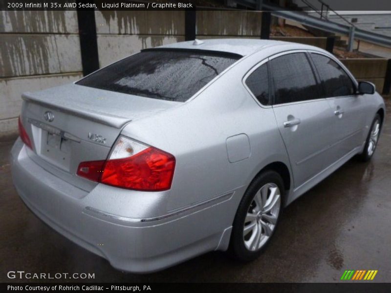 Liquid Platinum / Graphite Black 2009 Infiniti M 35x AWD Sedan