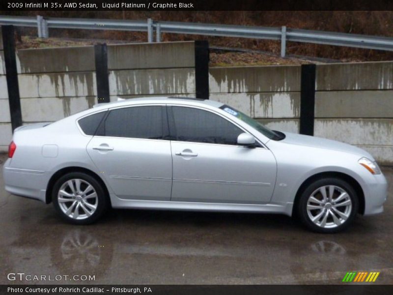 Liquid Platinum / Graphite Black 2009 Infiniti M 35x AWD Sedan
