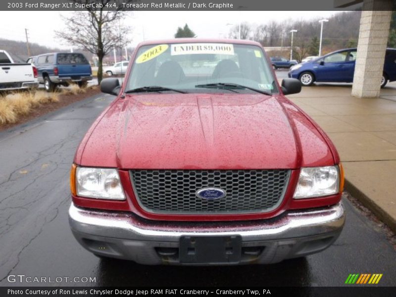 Toreador Red Metallic / Dark Graphite 2003 Ford Ranger XLT SuperCab 4x4