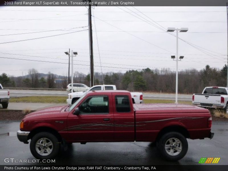Toreador Red Metallic / Dark Graphite 2003 Ford Ranger XLT SuperCab 4x4