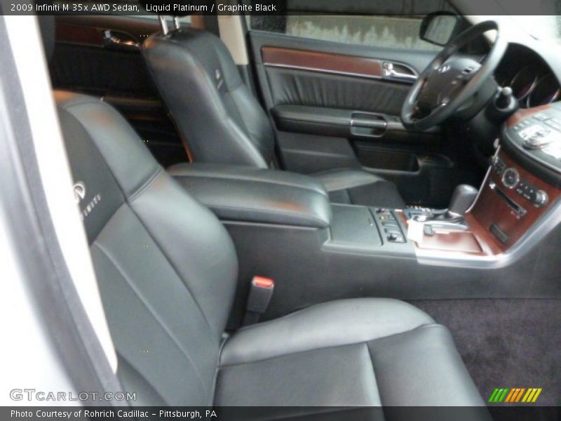 Liquid Platinum / Graphite Black 2009 Infiniti M 35x AWD Sedan