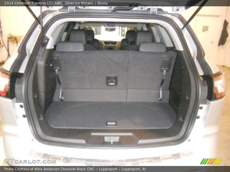 Silver Ice Metallic / Ebony 2014 Chevrolet Traverse LTZ AWD