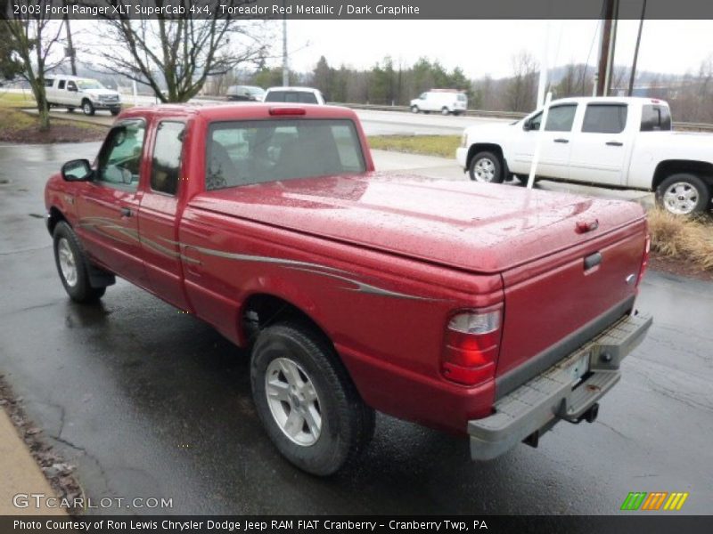 Toreador Red Metallic / Dark Graphite 2003 Ford Ranger XLT SuperCab 4x4