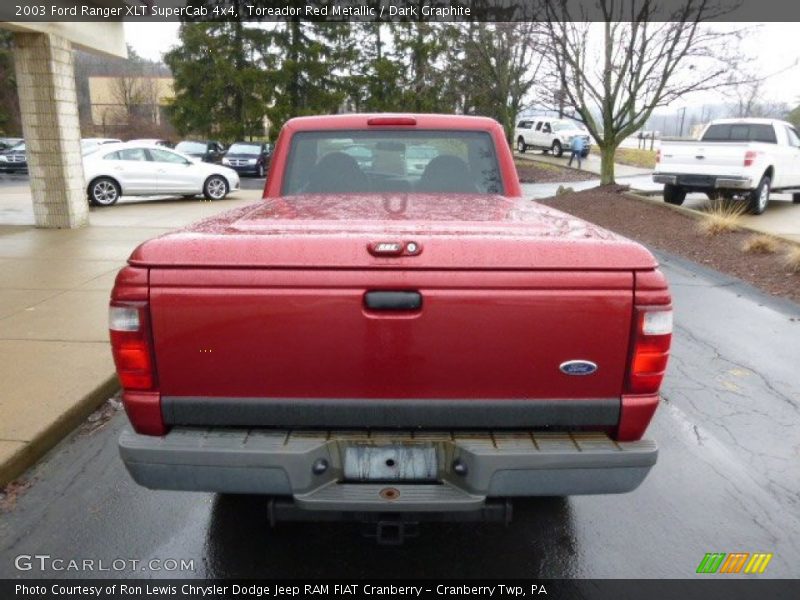 Toreador Red Metallic / Dark Graphite 2003 Ford Ranger XLT SuperCab 4x4