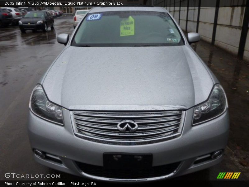 Liquid Platinum / Graphite Black 2009 Infiniti M 35x AWD Sedan