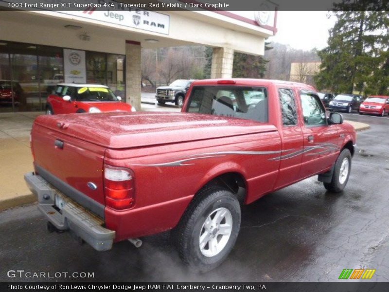 Toreador Red Metallic / Dark Graphite 2003 Ford Ranger XLT SuperCab 4x4