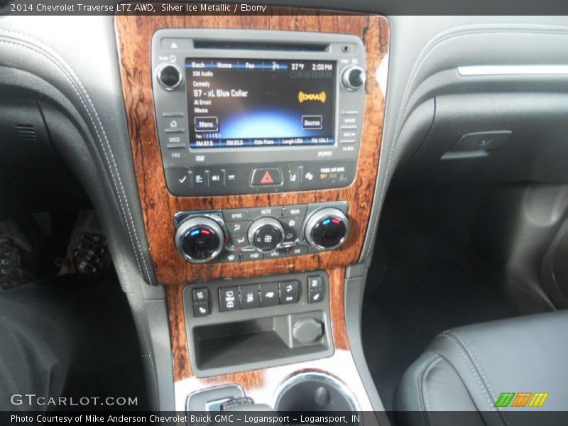 Silver Ice Metallic / Ebony 2014 Chevrolet Traverse LTZ AWD