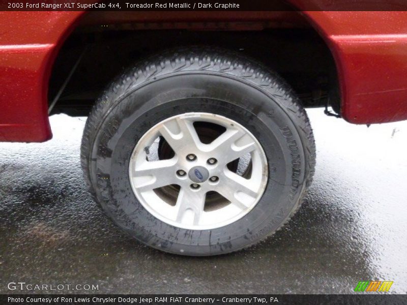 Toreador Red Metallic / Dark Graphite 2003 Ford Ranger XLT SuperCab 4x4