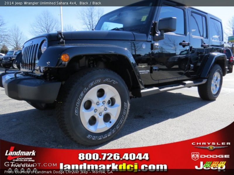 Black / Black 2014 Jeep Wrangler Unlimited Sahara 4x4