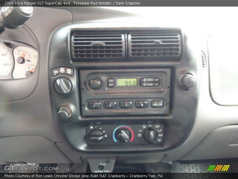 Toreador Red Metallic / Dark Graphite 2003 Ford Ranger XLT SuperCab 4x4