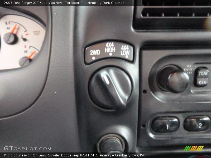 Toreador Red Metallic / Dark Graphite 2003 Ford Ranger XLT SuperCab 4x4