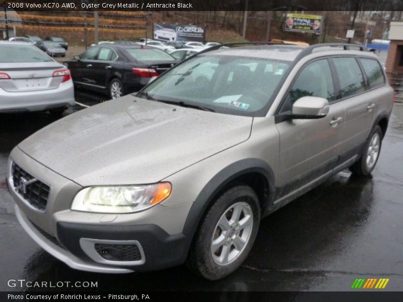 Oyster Grey Metallic / Anthracite Black 2008 Volvo XC70 AWD