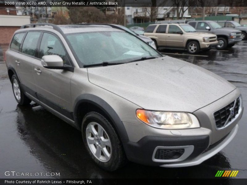 Oyster Grey Metallic / Anthracite Black 2008 Volvo XC70 AWD