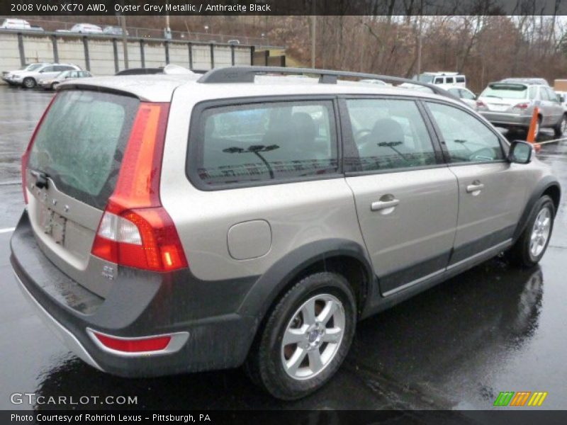Oyster Grey Metallic / Anthracite Black 2008 Volvo XC70 AWD
