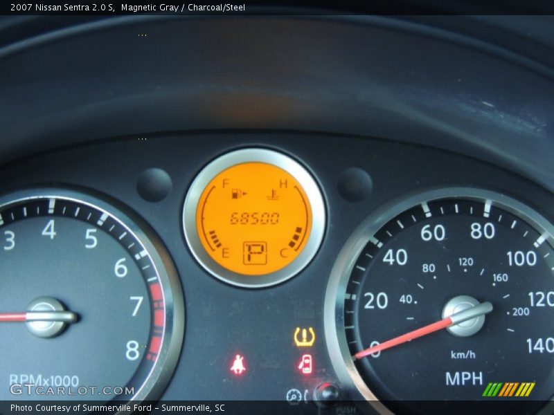 Magnetic Gray / Charcoal/Steel 2007 Nissan Sentra 2.0 S