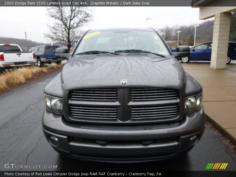 Graphite Metallic / Dark Slate Gray 2003 Dodge Ram 1500 Laramie Quad Cab 4x4