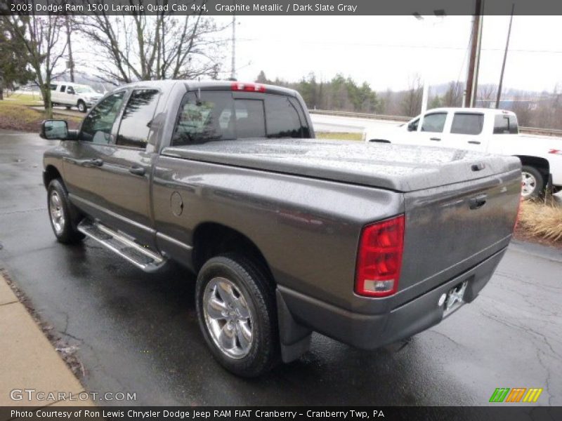 Graphite Metallic / Dark Slate Gray 2003 Dodge Ram 1500 Laramie Quad Cab 4x4