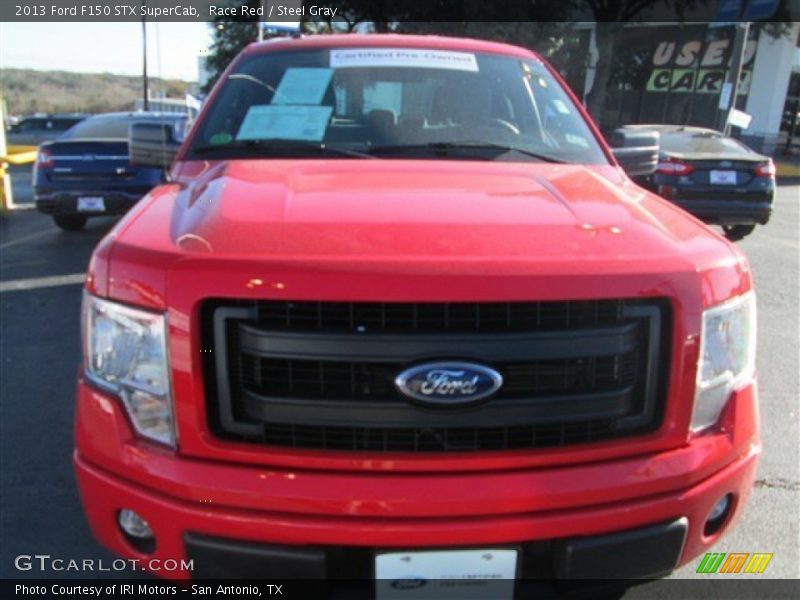 Race Red / Steel Gray 2013 Ford F150 STX SuperCab