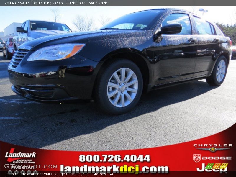 Black Clear Coat / Black 2014 Chrysler 200 Touring Sedan