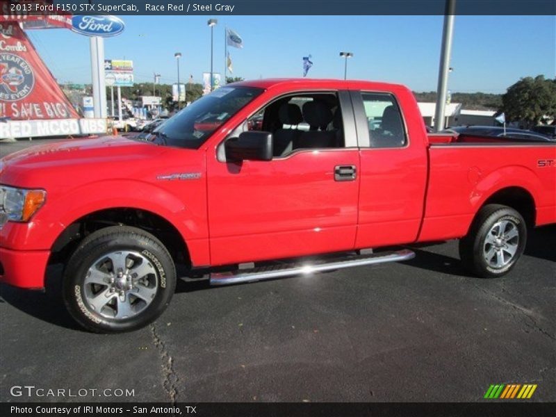 Race Red / Steel Gray 2013 Ford F150 STX SuperCab