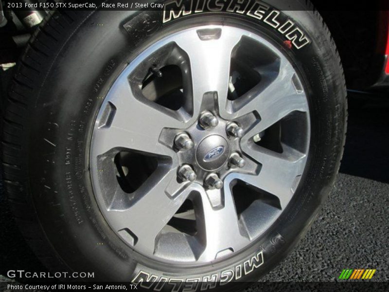 Race Red / Steel Gray 2013 Ford F150 STX SuperCab