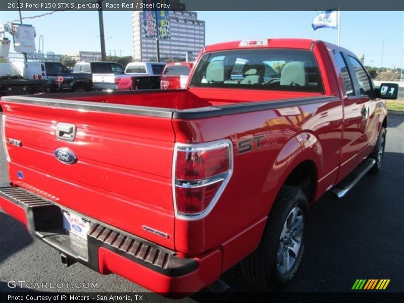 Race Red / Steel Gray 2013 Ford F150 STX SuperCab