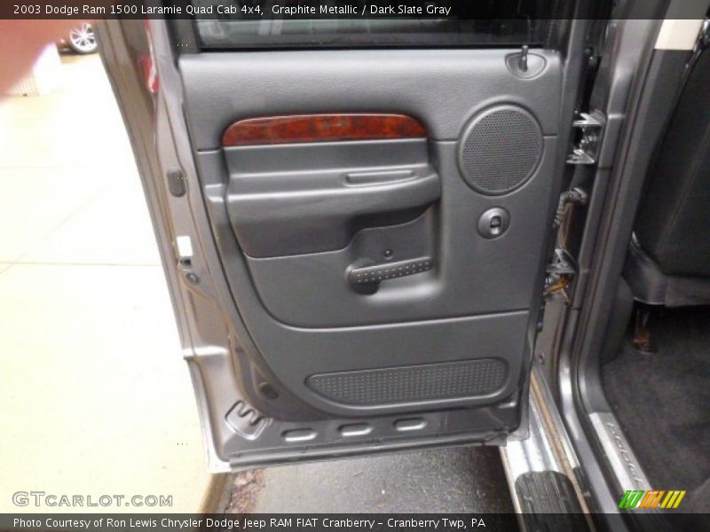 Graphite Metallic / Dark Slate Gray 2003 Dodge Ram 1500 Laramie Quad Cab 4x4