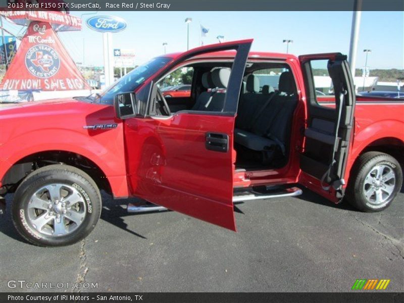 Race Red / Steel Gray 2013 Ford F150 STX SuperCab