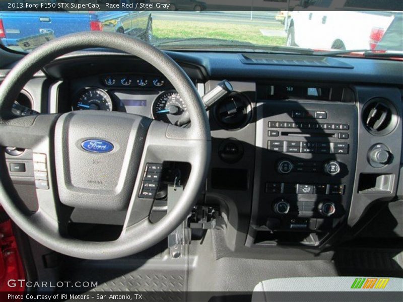 Race Red / Steel Gray 2013 Ford F150 STX SuperCab