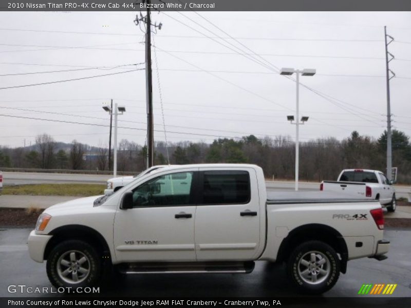 Blizzard White / Charcoal 2010 Nissan Titan PRO-4X Crew Cab 4x4