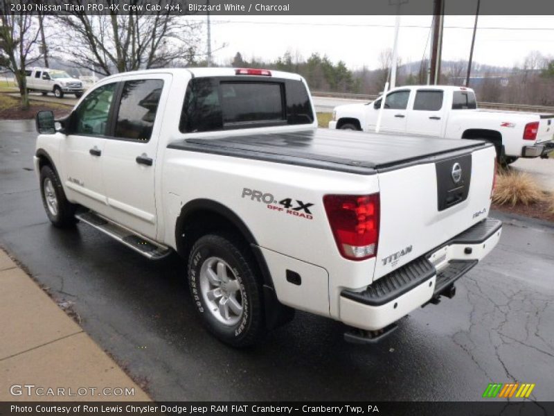 Blizzard White / Charcoal 2010 Nissan Titan PRO-4X Crew Cab 4x4