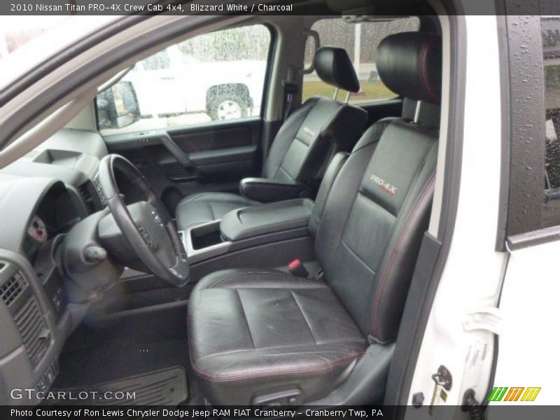 Blizzard White / Charcoal 2010 Nissan Titan PRO-4X Crew Cab 4x4