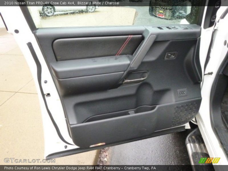 Blizzard White / Charcoal 2010 Nissan Titan PRO-4X Crew Cab 4x4