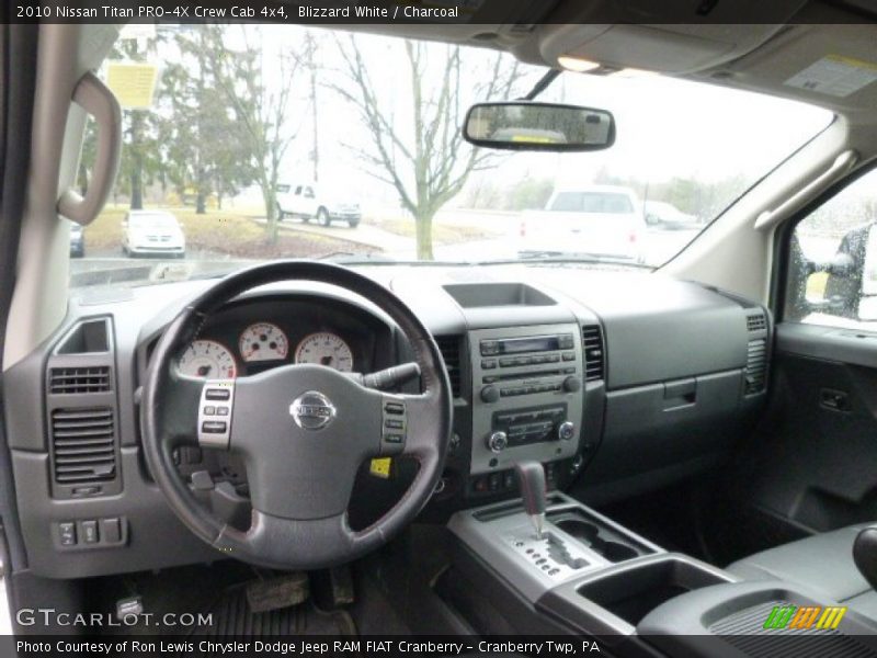 Blizzard White / Charcoal 2010 Nissan Titan PRO-4X Crew Cab 4x4