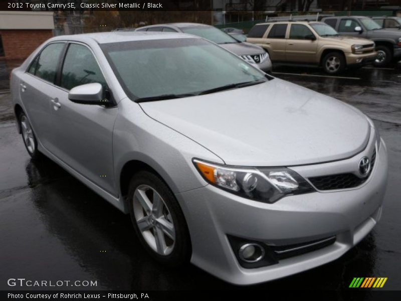 Classic Silver Metallic / Black 2012 Toyota Camry SE