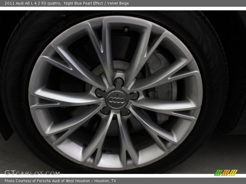 Night Blue Pearl Effect / Velvet Beige 2011 Audi A8 L 4.2 FSI quattro