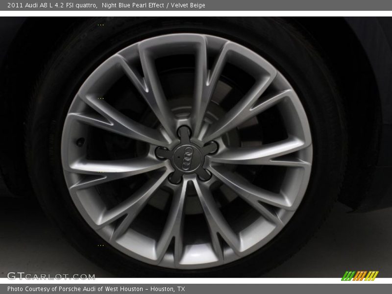 Night Blue Pearl Effect / Velvet Beige 2011 Audi A8 L 4.2 FSI quattro